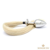 Rosebuds Luxurious Tailbud Blonde Horsetail Anal Pleasure Plug Butt Plugs